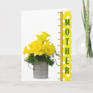 Tarjeta Ramo de narcisos del Día de la Madre