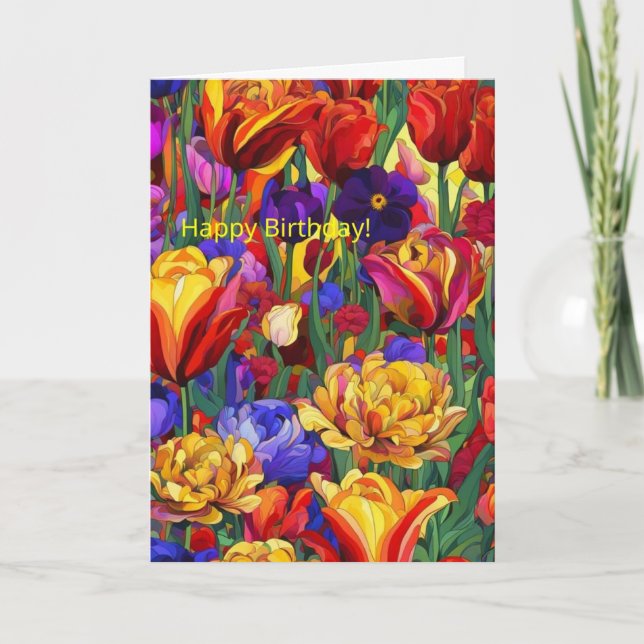 Tarjeta Ramo floral (Anverso)