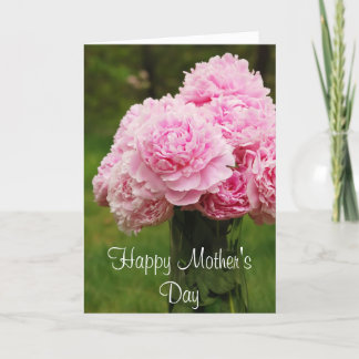 Tarjeta Ramo hermoso del Peony