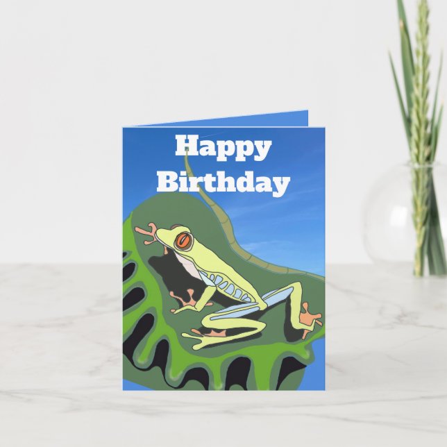 Tarjeta Rana arborícola    (Anverso)