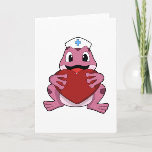 Tarjeta Rana como enfermera con corazón