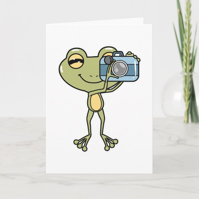 Tarjeta Rana como fotógrafa con cámara (Anverso)