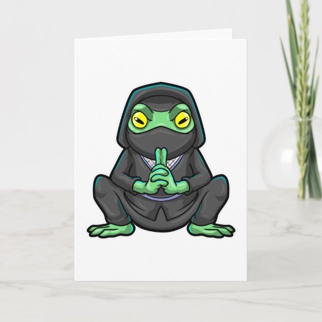 Tarjeta Rana como Ninja en negro (Anverso)