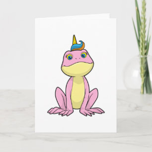 Tarjeta Rana como unicornio