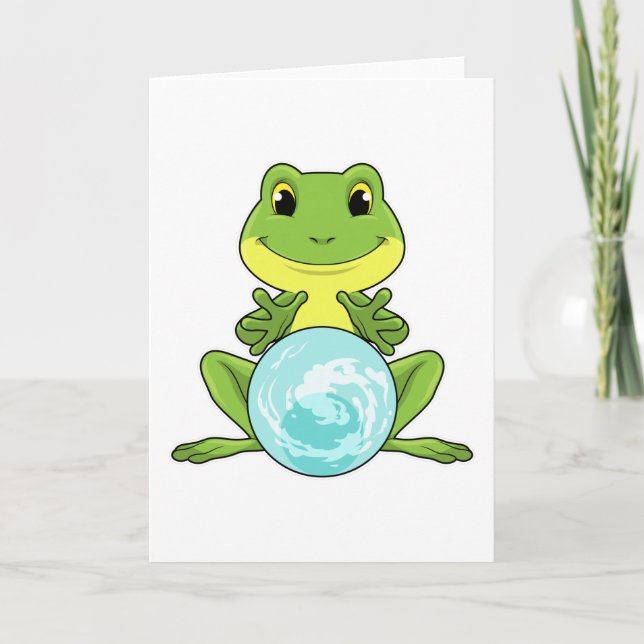 Tarjeta Rana con bola de cristal (Anverso)