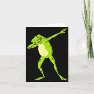Tarjeta Rana Dabbing Para Niños-niños &amp; Niñas Animales