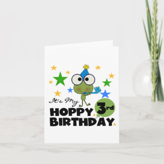 Tarjeta Rana de amapola 3 camisetas de cumpleaños y regalo