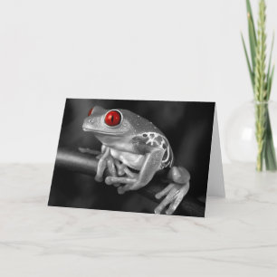 Tarjeta Rana de árbol de ojos rojos