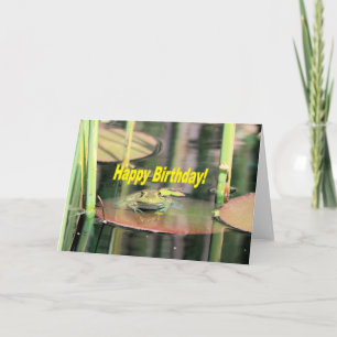 Tarjeta Rana de cumpleaños