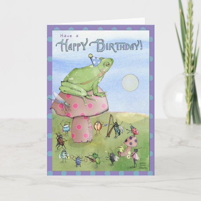 Tarjeta Rana de cumpleaños (Anverso)