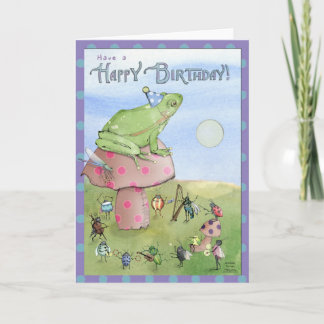 Tarjeta Rana de cumpleaños
