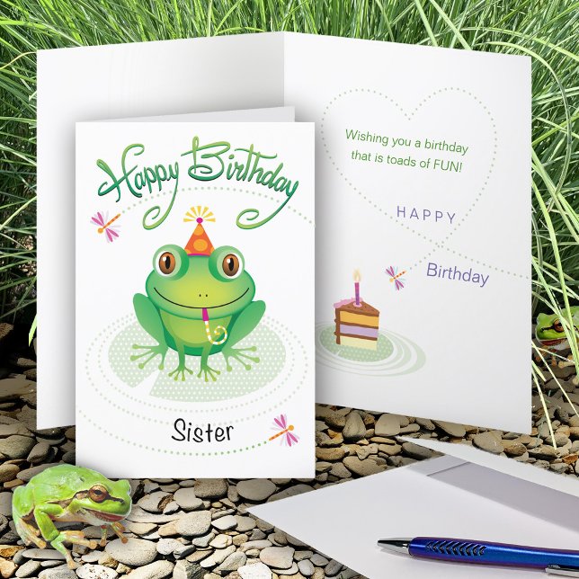 Tarjeta Rana de cumpleaños banal (Subido por el creador)