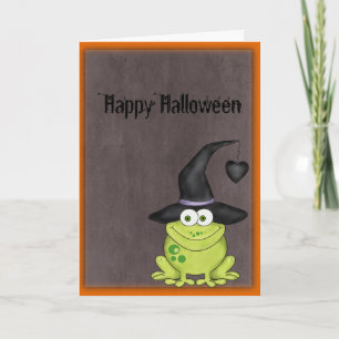Tarjeta Rana de Halloween