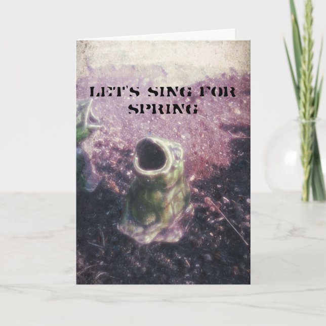 Tarjeta Rana de jardín (Anverso)