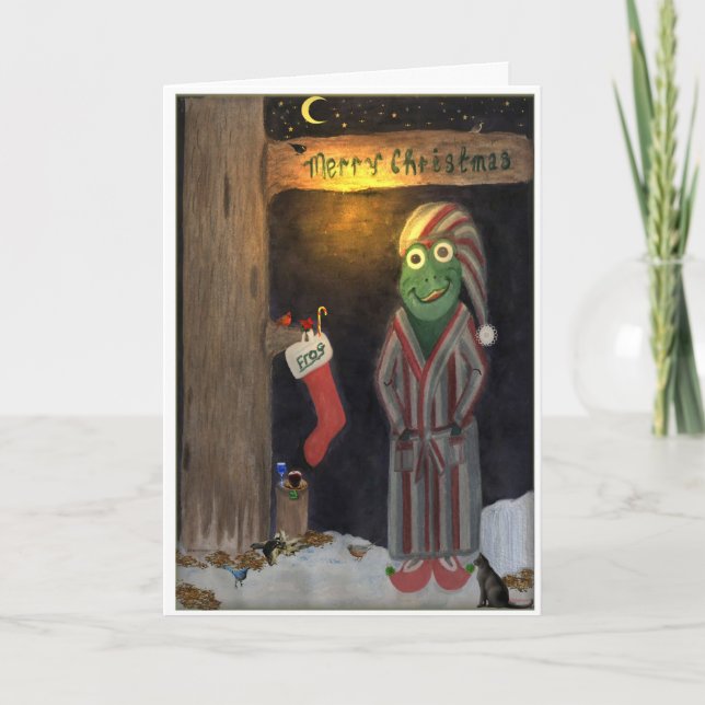 Tarjeta Rana de Navidad (Anverso)