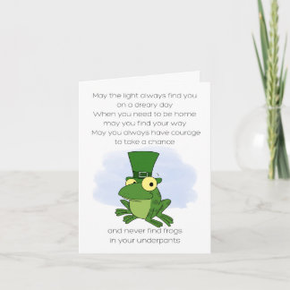 Tarjeta Rana de Proverbio Irlandés