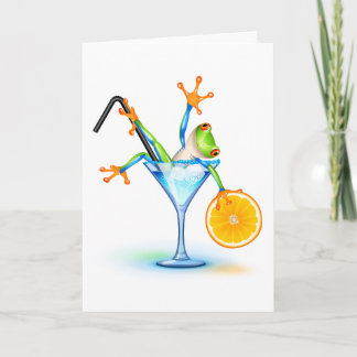 Tarjeta Rana del cóctel