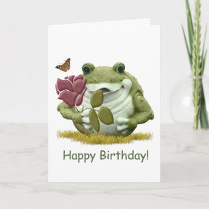 Tarjeta Rana del feliz cumpleaños