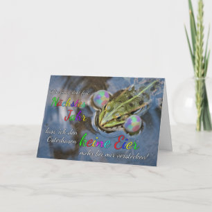 Tarjeta Rana divertida de Pascua para tus seres queridos!