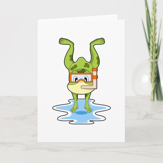 Tarjeta Rana en buceo con snorkel (Anverso)