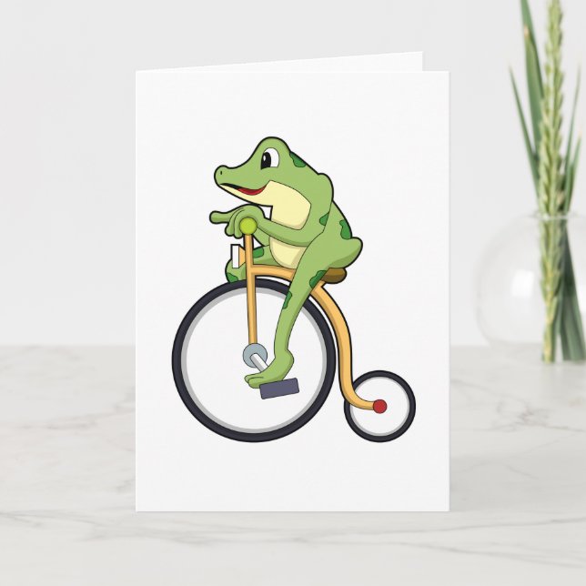 Tarjeta Rana en el circo con bicicleta.PNG (Anverso)