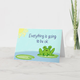 Tarjeta Rana feliz
