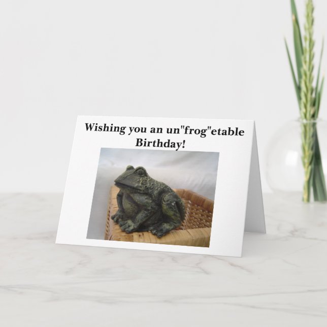 Tarjeta Rana humorística (Anverso)