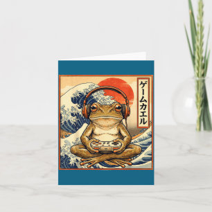 Tarjeta Rana japonesa de juego Ola grande Arte
