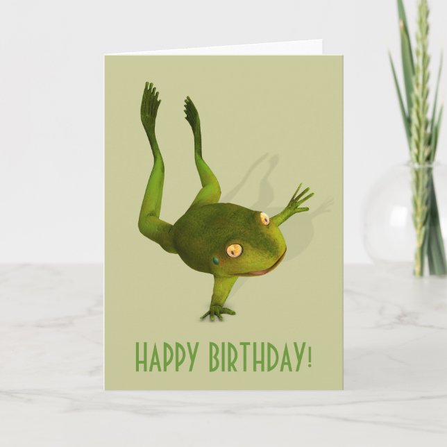 Tarjeta Rana juguetona (Anverso)