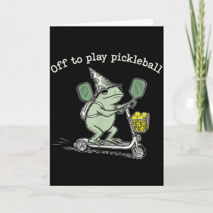 Tarjeta Rana Maga Sostener Racket Scooter Viaje Para Jugar