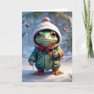 Tarjeta Rana navidad