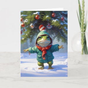 Tarjeta Rana navidad