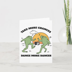 Tarjeta Ranas bailando juntas