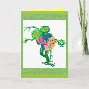 Tarjeta ranas bailarinas