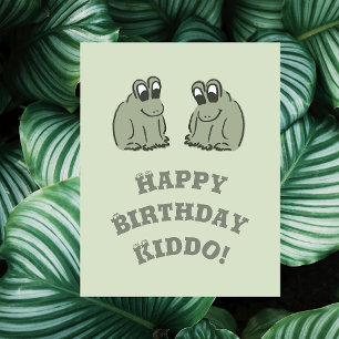 Tarjeta Ranas de burbuja de salvia - Cumpleaños feliz edit