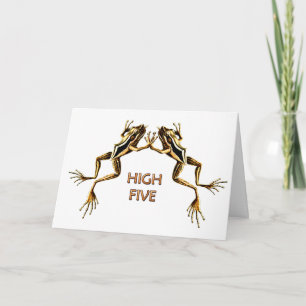 Tarjeta Ranas High Five Greding Card 1