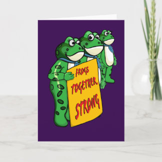 Tarjeta Ranas Juntas Fuertes