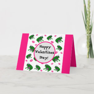 Tarjeta Ranas Y Besos De Labios Personalizados San Valentí