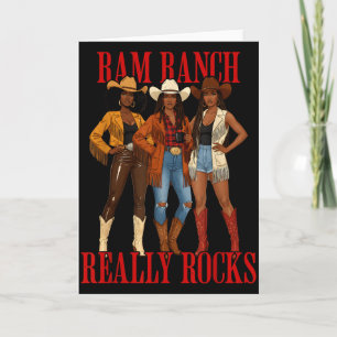 Tarjeta Rancho de Carneros Realmente Rocas Vaquera del Oes