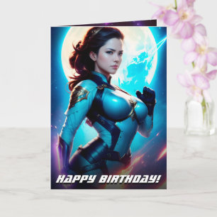 Tarjeta Ranger espacial Nova Sci-Fi Retro 50