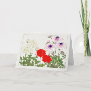 Tarjeta Ranunculus de Tanigami Konan