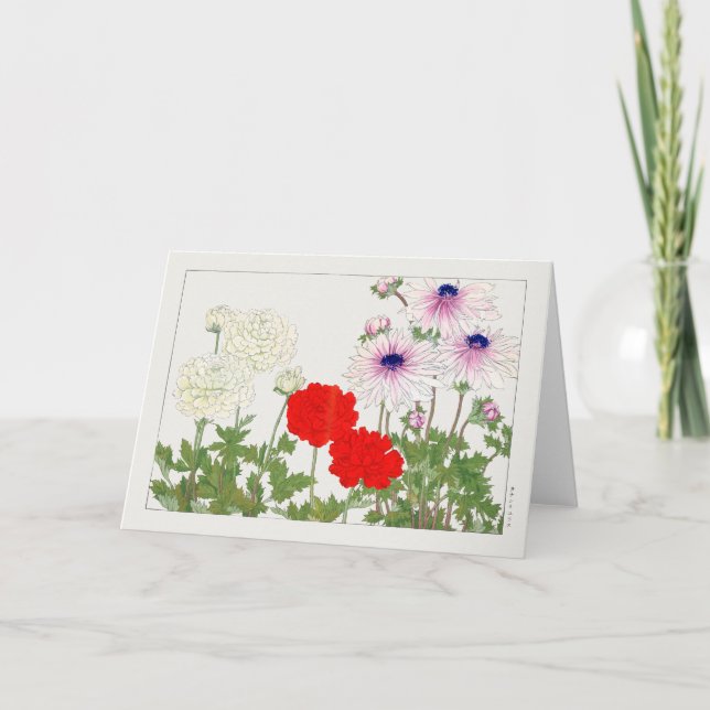 Tarjeta Ranunculus de Tanigami Konan (Anverso)