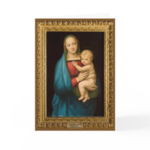 TARJETA RAPHAEL MADONNA Y DE FESTIVIDAD INFANTIL