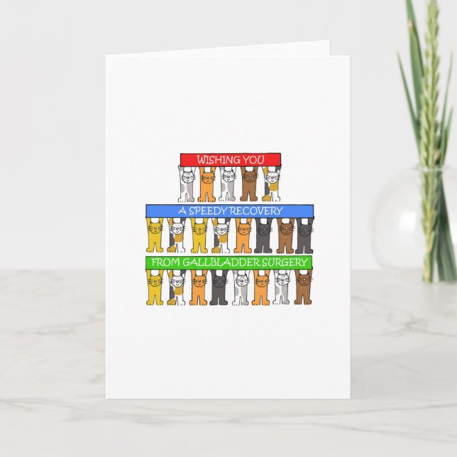 Tarjeta Rápida recuperación de la cirugía de Gallbladder (Anverso)