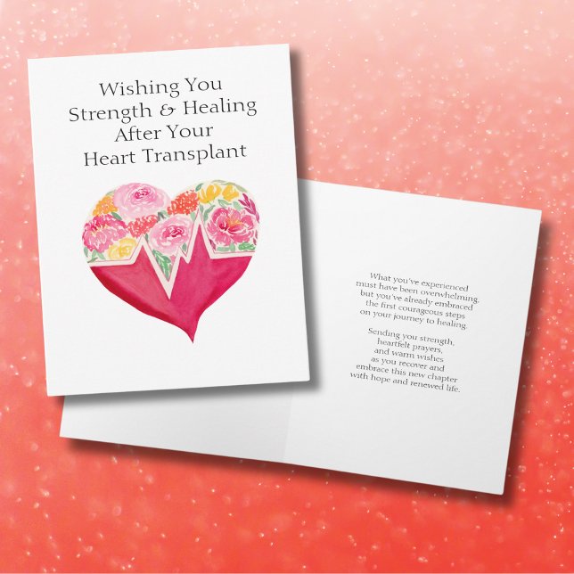 Tarjeta Rápida recuperación de la flor cardíaca trasplanta (Subido por el creador)