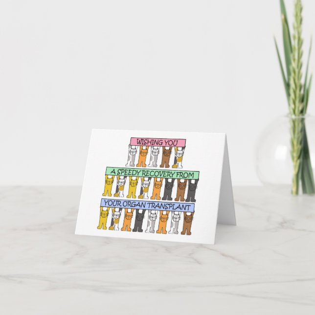 Tarjeta Rápida recuperación del trasplante de órganos (Anverso)
