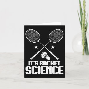 Tarjeta Raqueta de bádminton Ciencia Lanzadera Jugador de 