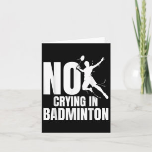 Tarjeta Raqueta de bádminton No llorando lanzadera jugador