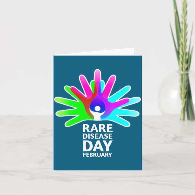 Tarjeta Rare Disease Awareness Shirt - Rare Diseases Day 2 (Anverso)