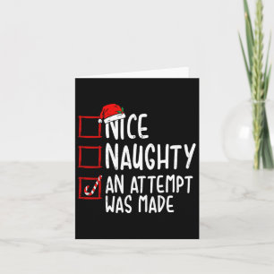 Tarjeta Raro O Bonito Gracioso Un Intento Se Hizo Christma